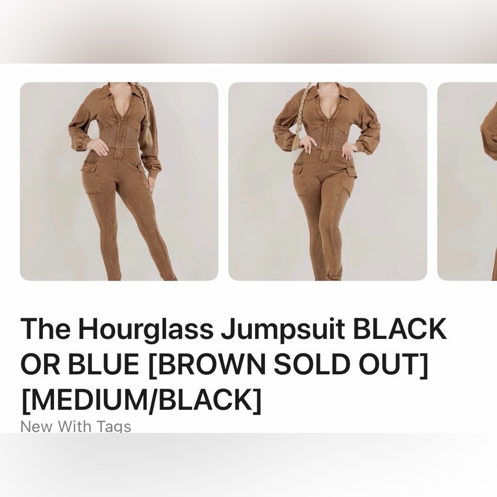 Source Unknown Black Jumpsuit